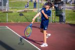  Boy playing tennis